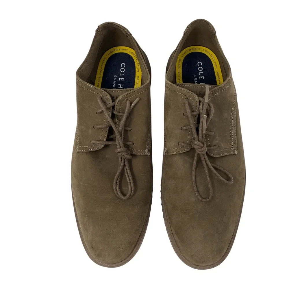 Cole‎ Haan Grand+ Modern Craft Brown Suede Wingtip Oxford Shoes C39619 Mens 11M
